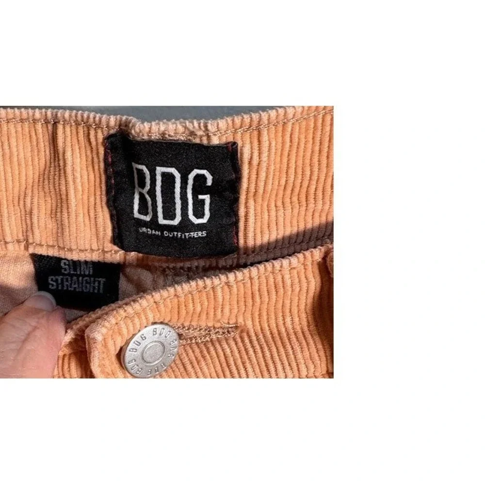 BDG Urban Outfitters Corduroy Carpenter‎ Pants Peach Size 25 Slim Straight